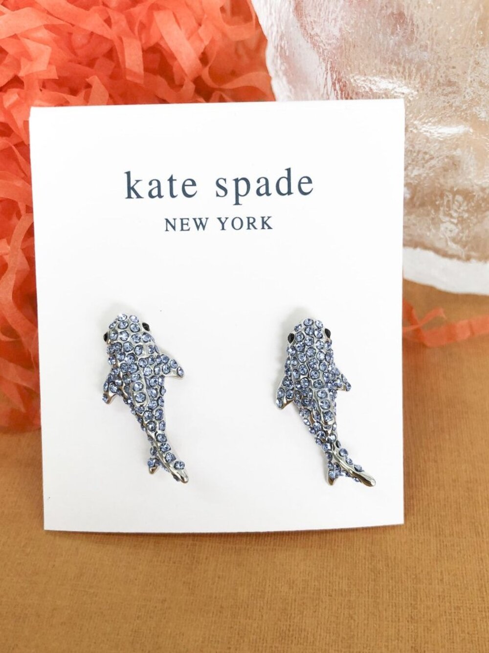 Kate Spade California Dreaming Shark Stud Earrings